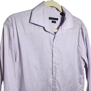 John Varvatos Mens Long Sleeve Button Down Dress Shirt Lavender Color